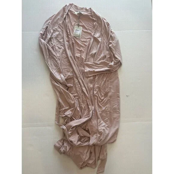 Barefoot Dreams Luxe Milk Jersey Duster Robe Faded Rose Small/Medium NWT